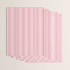 Ultra Fine Stripes Narrow Vertical Stripe Pattern in Fresh Cottage Pink and White Wrapping Paper Gallery Image 3