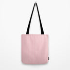 Ultra Fine Stripes Narrow Vertical Stripe Pattern in Fresh Cottage Pink and White Tote Bag Gallery Image 2