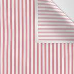 Ultra Fine Stripes Narrow Vertical Stripe Pattern in Fresh Cottage Pink and White Wall Tapestry Gallery Image 3