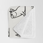 Inhale Exhale Frenchie Throw Blanket Gallery Image 3