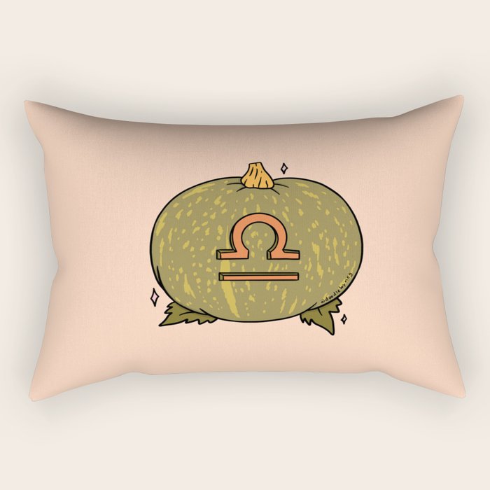 Libra Pumpkin Rectangular Pillow Gallery Image 1