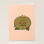 Libra Pumpkin Stationery Card Gallery Image 2