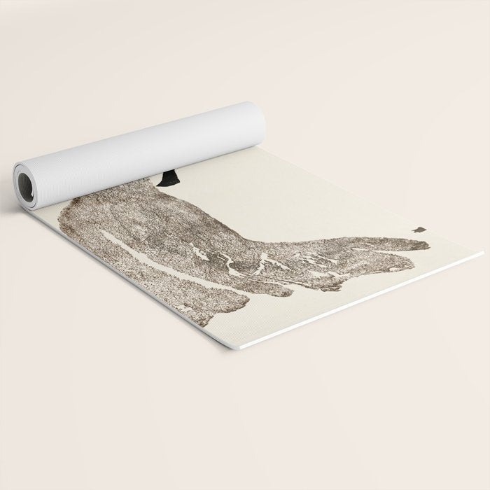 Unimpressed Frog Meika Gafu by Matsumoto Hoji 1814 - Frog Yoga Mat Gallery Image 2