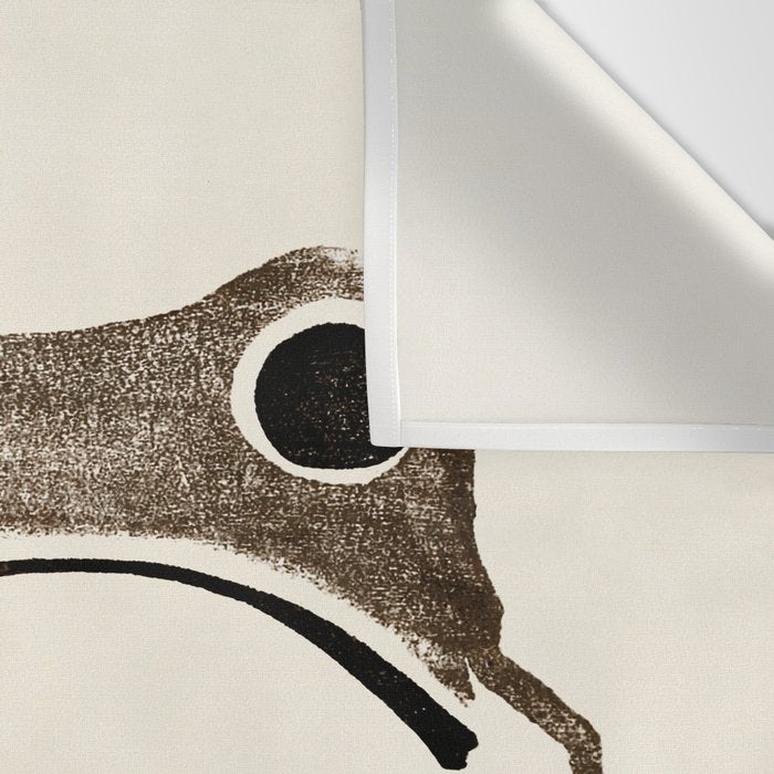 Unimpressed Frog Meika Gafu by Matsumoto Hoji 1814 - Frog Wall Tapestry Gallery Image 3