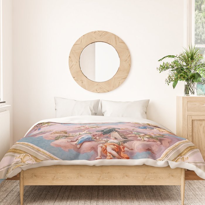Ceiling Fresco Bartolomeo Altomonte Admont Abbey Duvet Cover Gallery Image 3