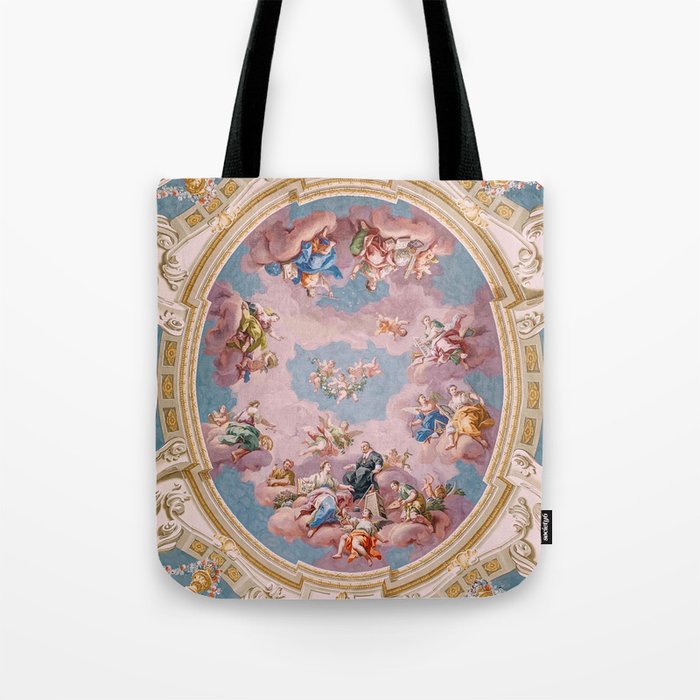 Ceiling Fresco Bartolomeo Altomonte Admont Abbey Tote Bag Gallery Image 1