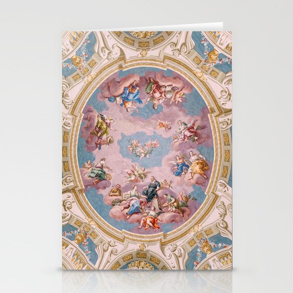 Ceiling Fresco Bartolomeo Altomonte Admont Abbey Stationery Card Gallery Image 2