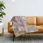 Ceiling Fresco Bartolomeo Altomonte Admont Abbey Throw Blanket Gallery Image 1