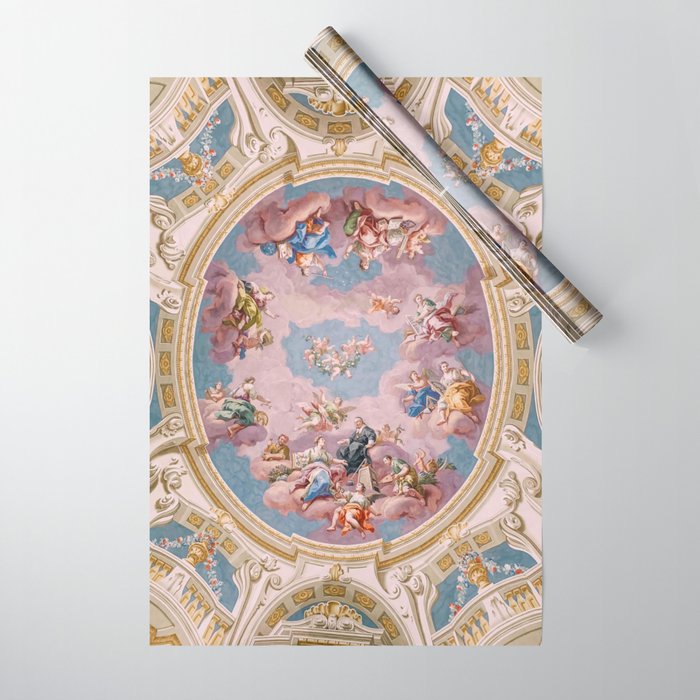 Ceiling Fresco Bartolomeo Altomonte Admont Abbey Wrapping Paper Gallery Image 1