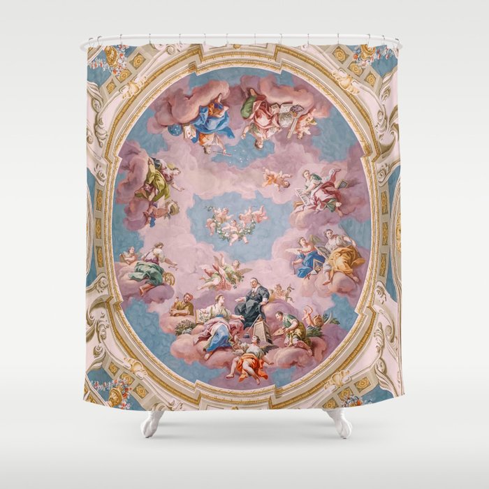 Ceiling Fresco Bartolomeo Altomonte Admont Abbey Shower Curtain Gallery Image 1
