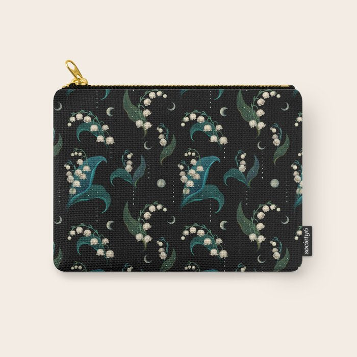 Lily of the Valley - May Flower Carry All Pouch Gallery Image 1