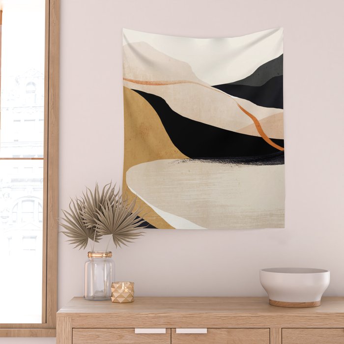 Abstract Art Landscape 37 Wall Tapestry Gallery Image 2