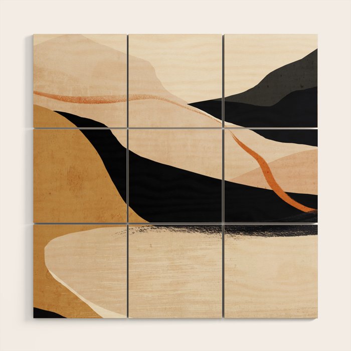 Abstract Art Landscape 37 Wood Wall Art Gallery Image 1