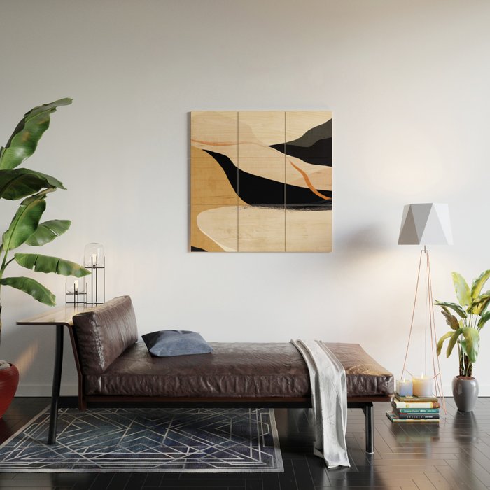 Abstract Art Landscape 37 Wood Wall Art Gallery Image 2