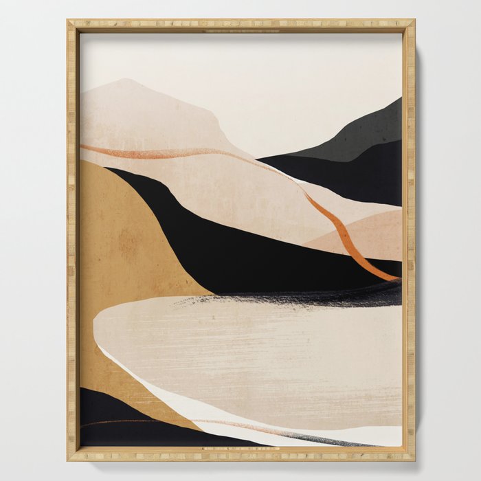Abstract Art Landscape 37 Serving Tray Gallery Image 1