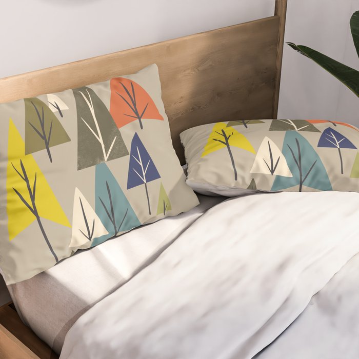 Multicolor Pines Pillow Sham Gallery Image 2