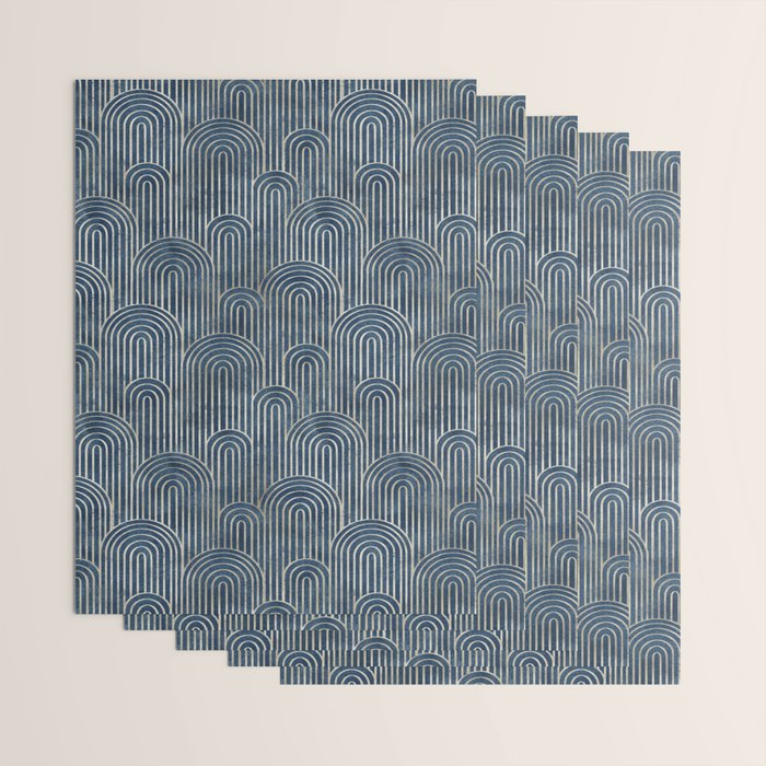 Art Deco Striped Arches Wrapping Paper Gallery Image 3
