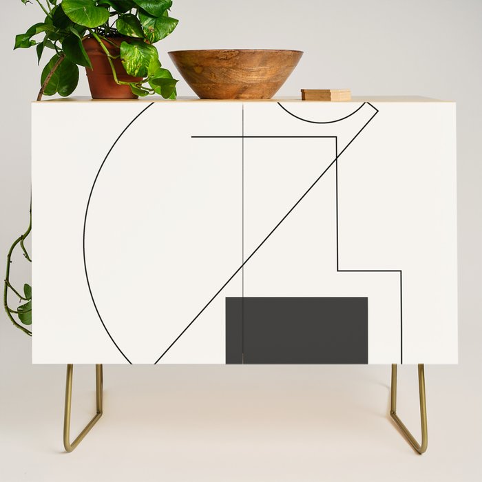 Abstract Minimal Geometric 2 Credenza Gallery Image 1