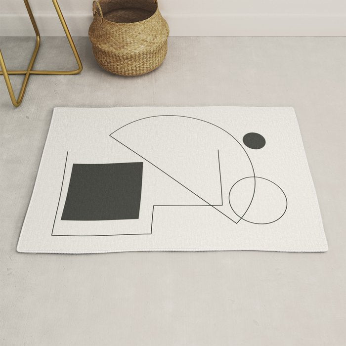 Abstract Minimal Geometric 2 Rug Gallery Image 1
