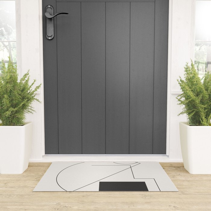 Abstract Minimal Geometric 2 Welcome Mat Gallery Image 3