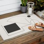 Abstract Minimal Geometric 2 Outdoor Rug Gallery Image 2