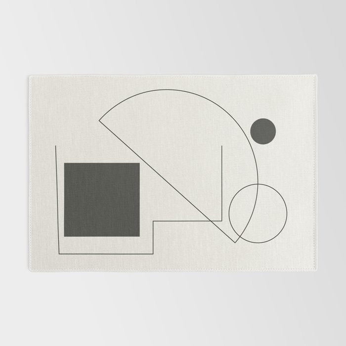 Abstract Minimal Geometric 2 Rug Gallery Image 2