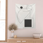 Abstract Minimal Geometric 2 Wall Tapestry Gallery Image 2