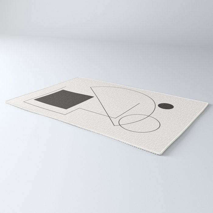 Abstract Minimal Geometric 2 Rug Gallery Image 3