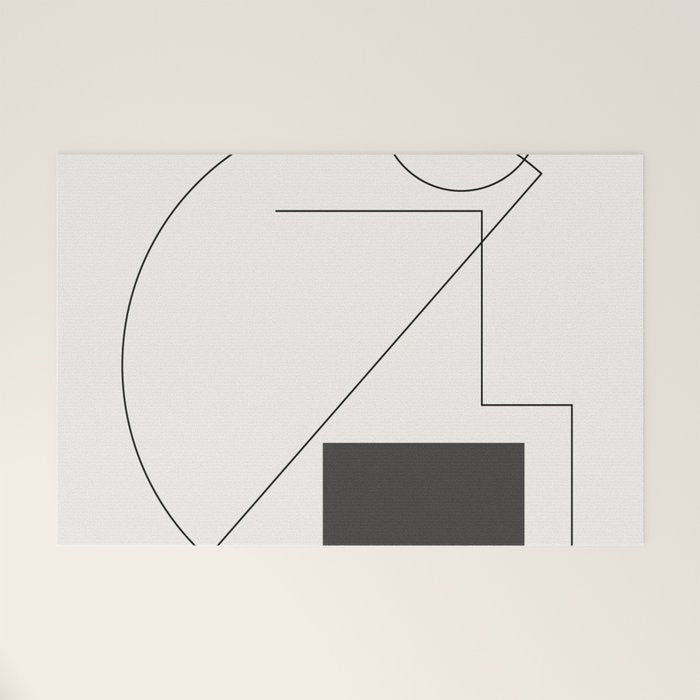 Abstract Minimal Geometric 2 Welcome Mat Gallery Image 1