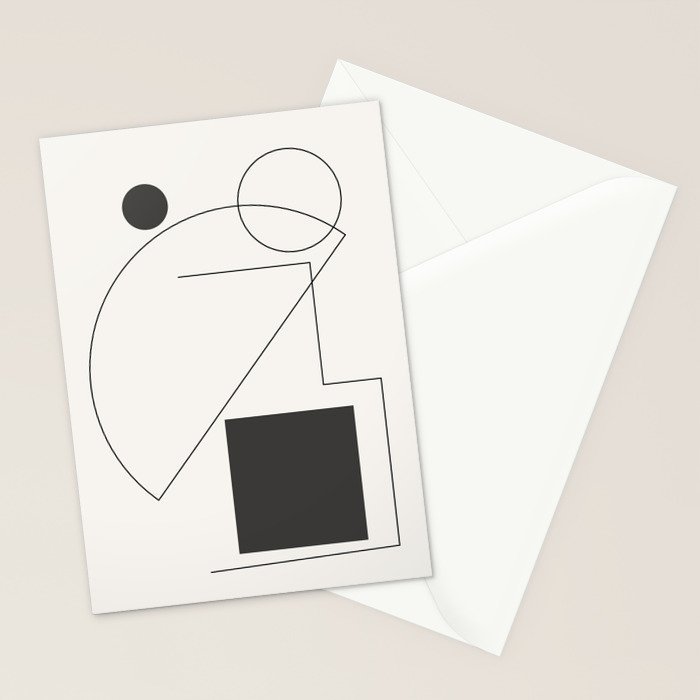 Abstract Minimal Geometric 2 Stationery Card Gallery Image 2