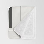 Abstract Minimal Geometric 2 Throw Blanket Gallery Image 3
