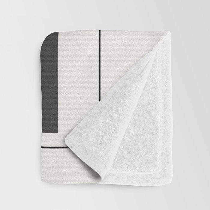 Abstract Minimal Geometric 2 Throw Blanket Gallery Image 3