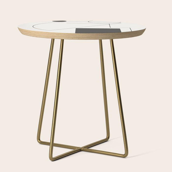 Abstract Minimal Geometric 2 Side Table Gallery Image 1