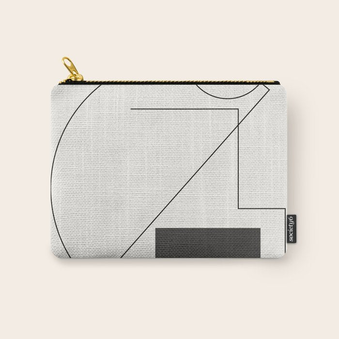 Abstract Minimal Geometric 2 Carry All Pouch Gallery Image 1