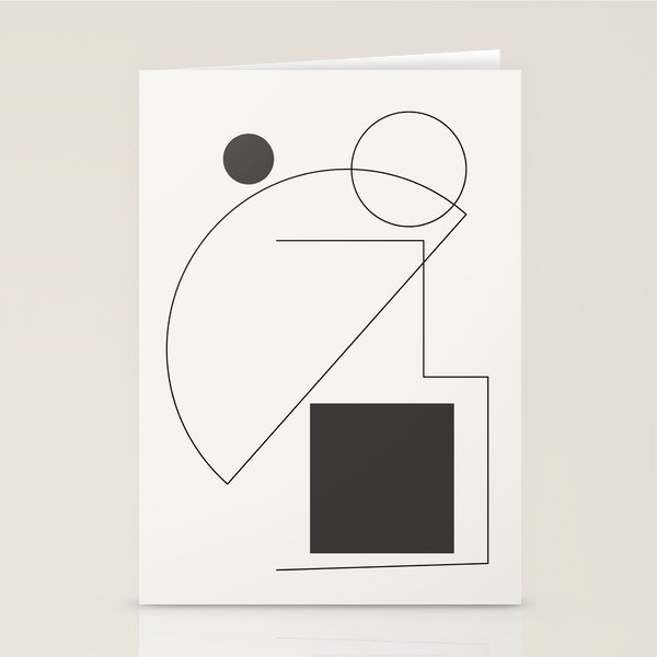 Abstract Minimal Geometric 2 Stationery Card Gallery Image 1