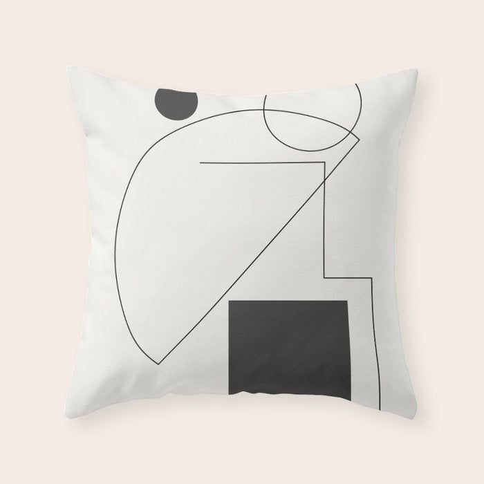 Abstract Minimal Geometric 2 Throw Pillow Gallery Image 6
