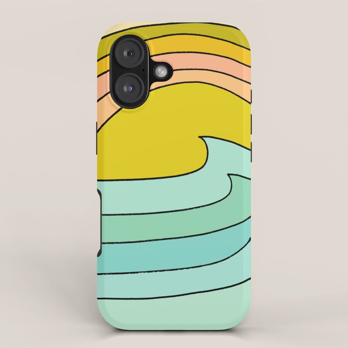daydreams glassy swells and sunrise radiate by surfy birdy iPhone Case Gallery Image 1