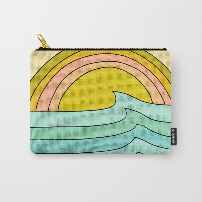 daydreams glassy swells and sunrise radiate by surfy birdy Carry All Pouch Gallery Image 1