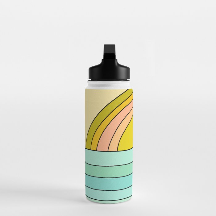daydreams glassy swells and sunrise radiate by surfy birdy Water Bottle Gallery Image 3