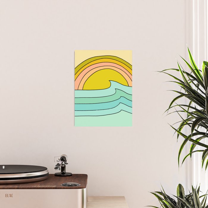 daydreams glassy swells and sunrise radiate by surfy birdy Poster Gallery Image 2