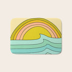 daydreams glassy swells and sunrise radiate by surfy birdy Bath Mat Gallery Image 1