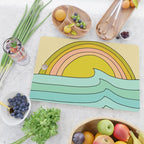 daydreams glassy swells and sunrise radiate by surfy birdy Cutting Board Gallery Image 2