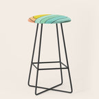 daydreams glassy swells and sunrise radiate by surfy birdy Stool Gallery Image 1