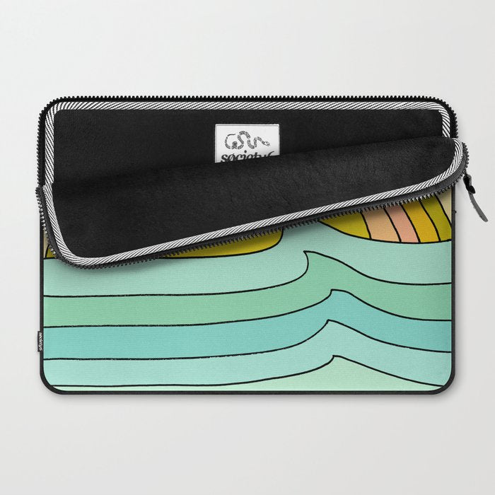 daydreams glassy swells and sunrise radiate by surfy birdy Laptop Sleeve Gallery Image 2