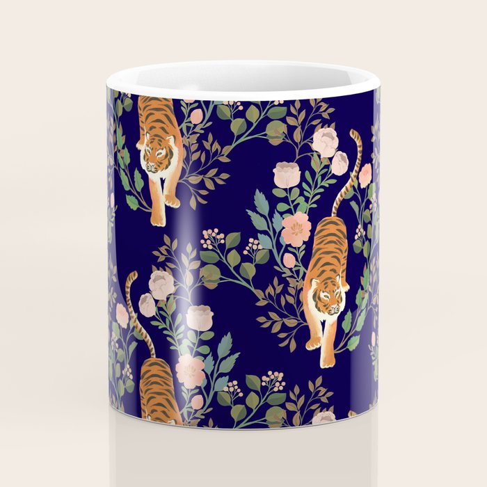 Tiger Floral Garden Coffee Mug Gallery Image 4