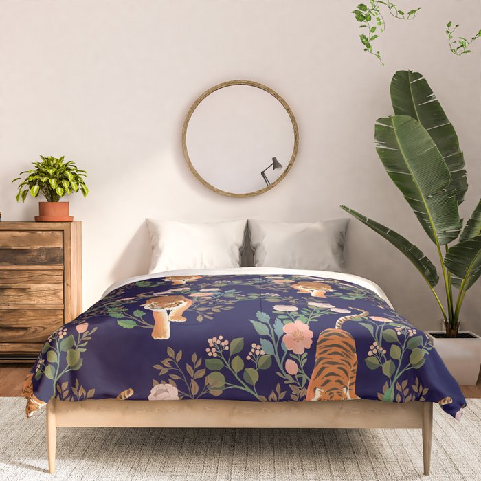 Tiger Floral Garden Comforter Gallery Image 3