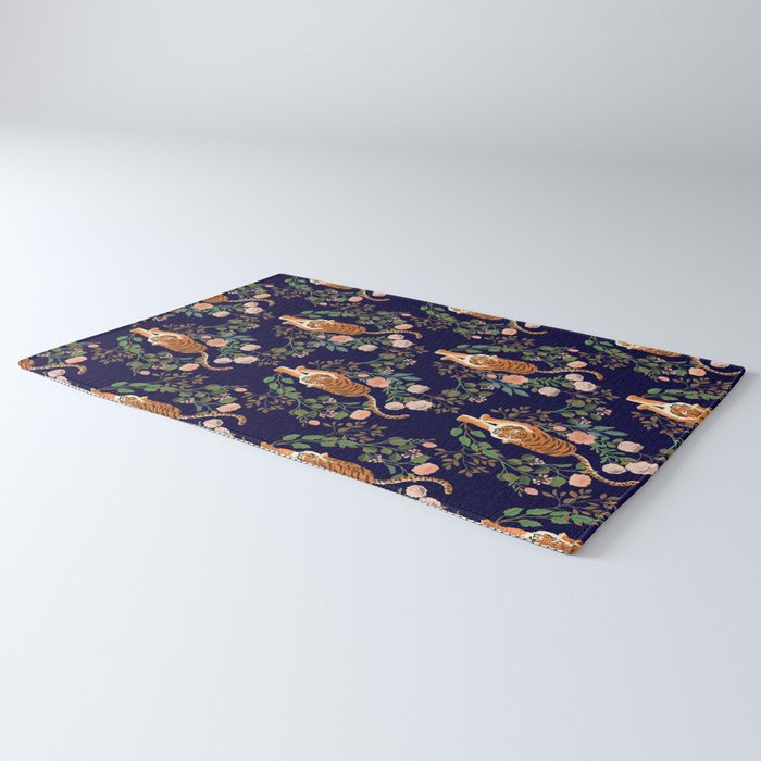 Tiger Floral Garden Rug Gallery Image 3