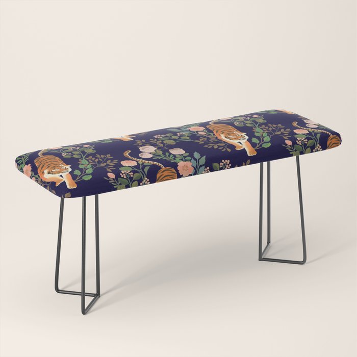 Tiger Floral Garden Bench Gallery Image 1