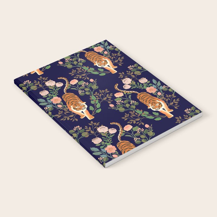 Tiger Floral Garden Notebook Gallery Image 2