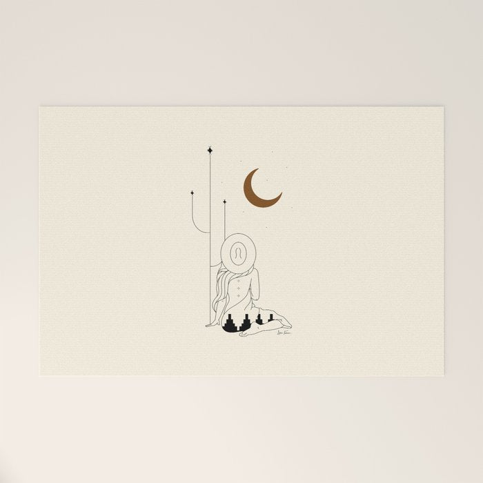 Talking to the Moon - Rustic Welcome Mat Gallery Image 1